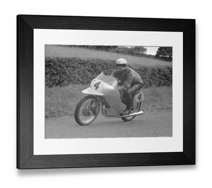 Framed Print : Hans Baltisberger (NSU) 1954 Ultra Light Ulster Grand Prix