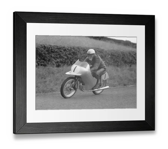 Framed Print : Werner Hs (NSU) 1954 Ultra Lightweght Ulster Grand Prix
