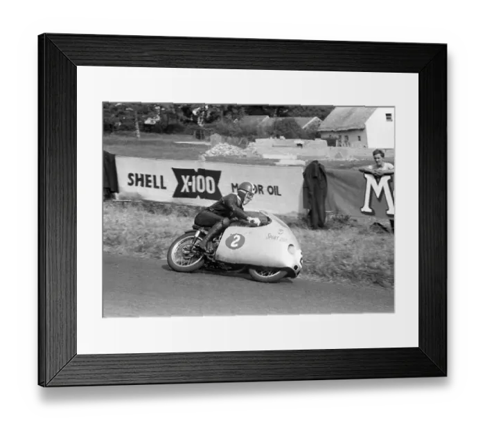 Framed Print : Umberto Massetti (MV) 1955 Lightweight Ulster Grand Prix Framed Print : Umberto Massetti (MV) 1955 Lightweight Ulster Grand Prix