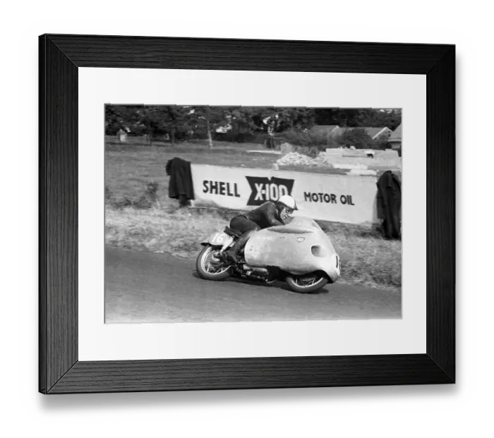 Framed Print : John Surtees (NSU) 1955 Lightweight Ulster Grand Prix
