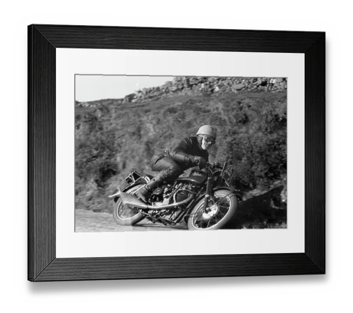 Framed Print : Bertie Goodman Velocette 1952 Framed Print : Bertie Goodman Velocette 1952