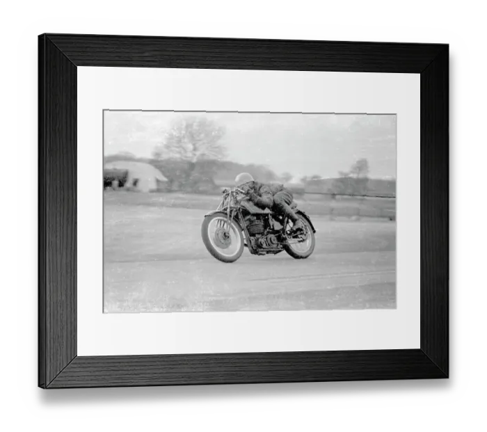 Framed Print : Bertie Goodman Velocette 1952 Framed Print : Bertie Goodman Velocette 1952