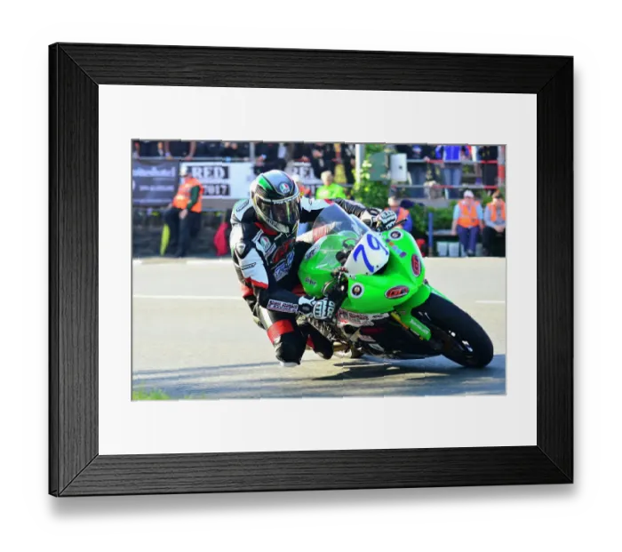 Framed Print : Matthew Rees Kawasaki 2015 Supersport TT Framed Print : Matthew Rees Kawasaki 2015 Supersport TT