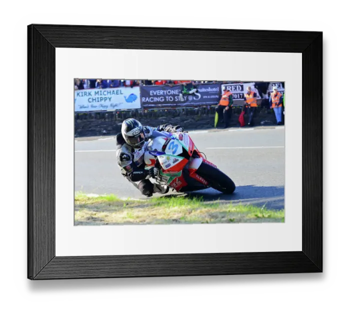 Framed Print : Michael Dunlop Honda 2015 Supersport TT Framed Print : Michael Dunlop Honda 2015 Supersport TT