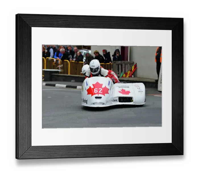 Framed Print : Chris Wells Jeff Gillard MRE 2015 Sidecar TT Practice Framed Print : Chris Wells Jeff Gillard MRE 2015 Sidecar TT Practice