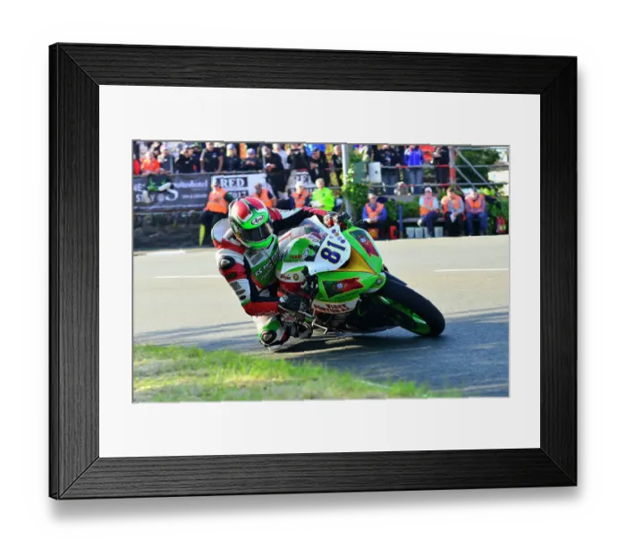 Framed Print : Nuno Cateano Kawasaki 2015 Supersport TT Framed Print : Nuno Cateano Kawasaki 2015 Supersport TT