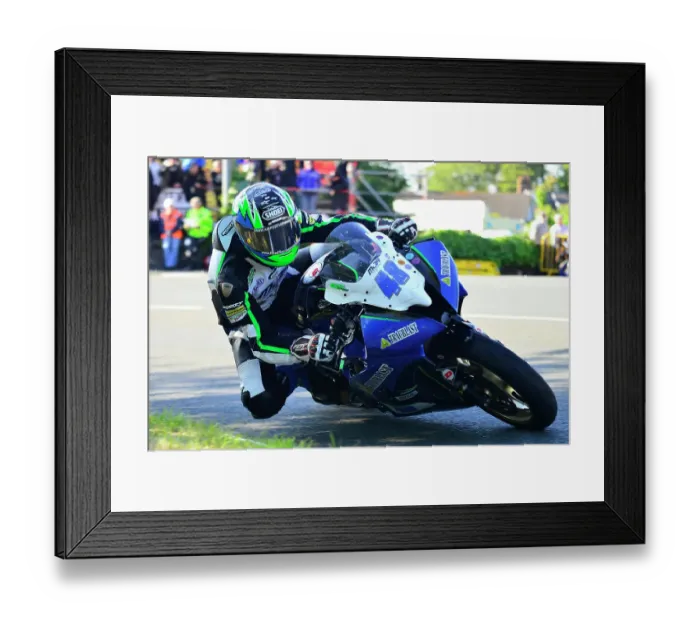 Framed Print : Michael Sweeney Yamaha 2015 Supersport TT Framed Print : Michael Sweeney Yamaha 2015 Supersport TT