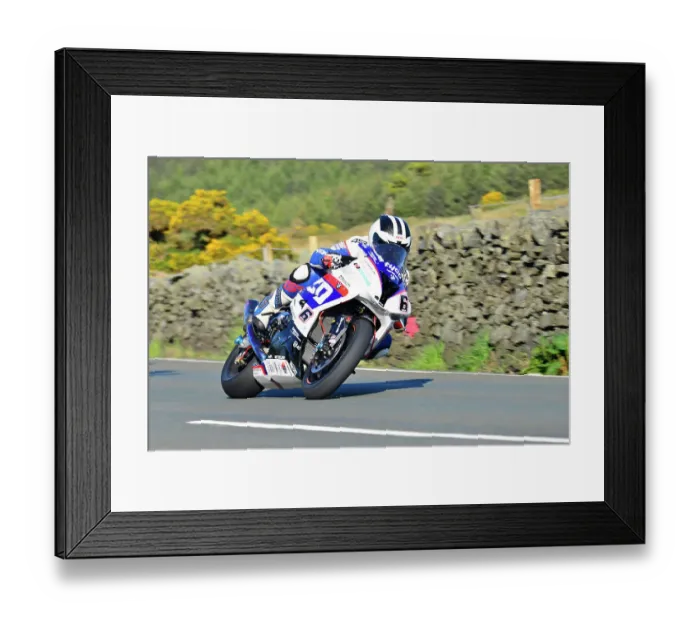 Framed Print : Michael Dunlop Tyco BMW 2015 Senior TT Framed Print : Michael Dunlop Tyco BMW 2015 Senior TT