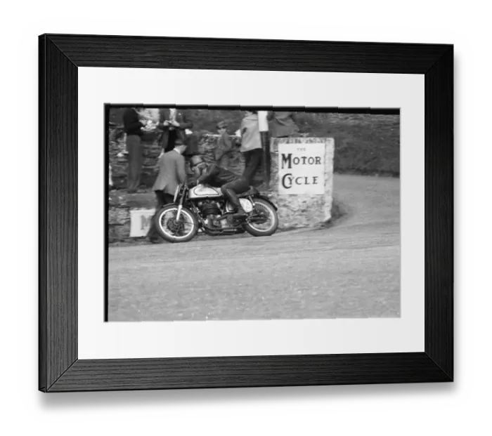 Framed Print : A R Morris Norton 1956 Junior Manx Grand Prix Framed Print : A R Morris Norton 1956 Junior Manx Grand Prix