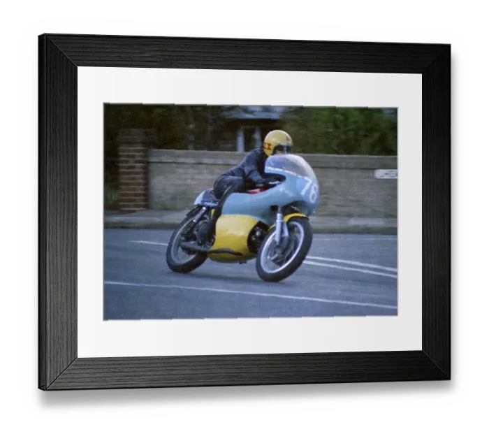 Framed Print : Gary Thomas Aermacchi 1973 Junior Manx Grand Prix Framed Print : Gary Thomas Aermacchi 1973 Junior Manx Grand Prix