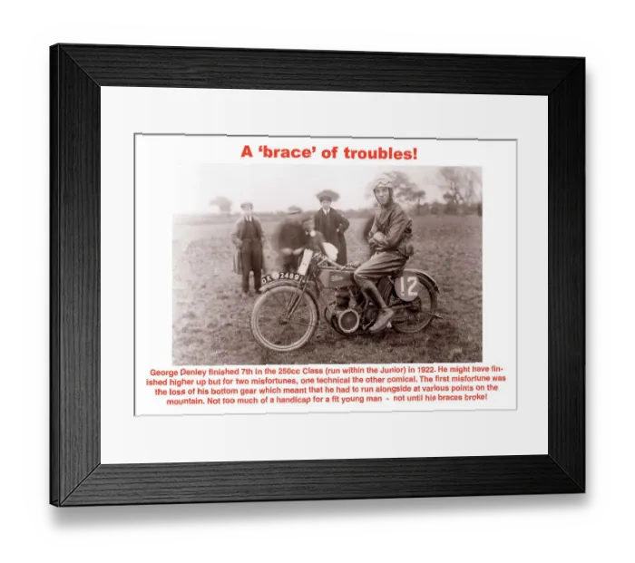 Framed Print : EX George Denley Velocette 1922 Lightweight TT Framed Print : EX George Denley Velocette 1922 Lightweight TT