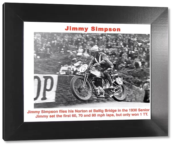 EX Jimmy Simpson Norton 1930 Senior TT
