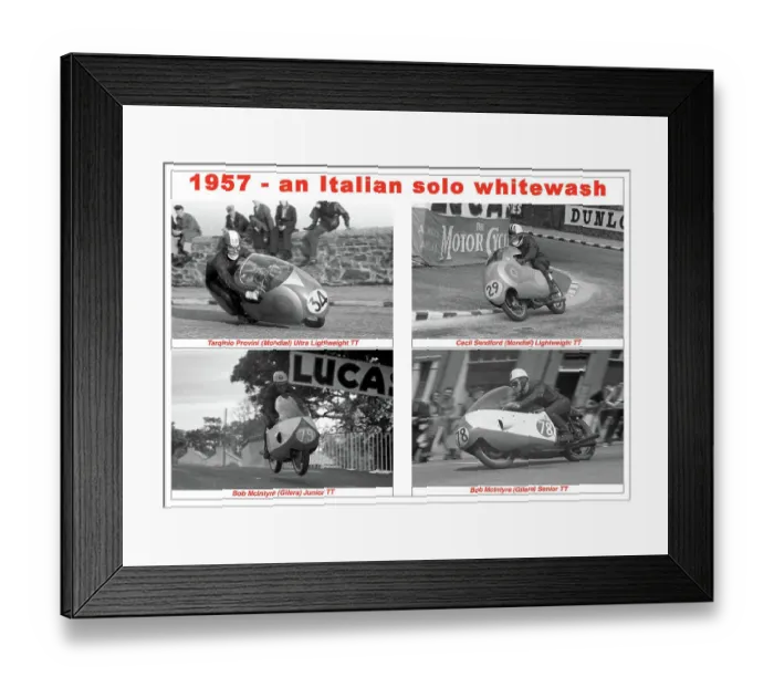 Framed Print : EX 1957 - an Italian solo whitewash Framed Print : EX 1957 - an Italian solo whitewash