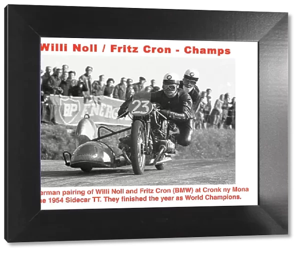 EX Willi Noll Fritz Cron BMW 1954 Sidecar TT