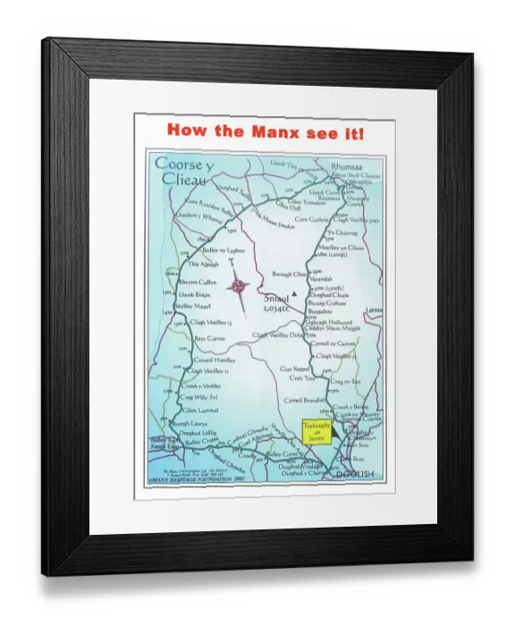 Framed Print : EX TT Course - in Manx