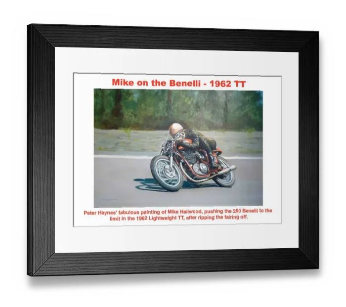 Framed Print : EX 1962 Hailwood Benelli Framed Print : EX 1962 Hailwood Benelli