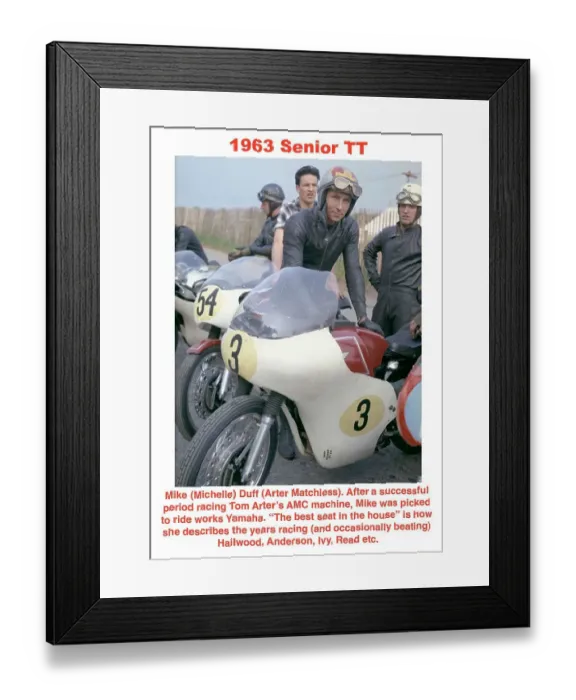 Framed Print : EX 1963 Duff Match Framed Print : EX 1963 Duff Match