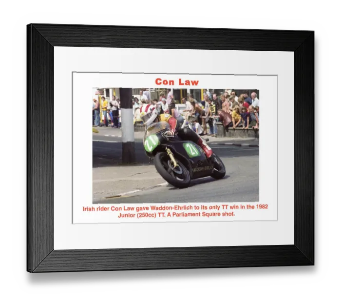Framed Print : Con Law Waddon-Ehrlich 1982 Junior (250) TT Framed Print : Con Law Waddon-Ehrlich 1982 Junior (250) TT