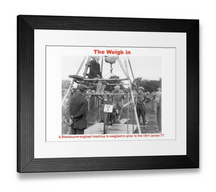Framed Print : EX 1914 weigh in