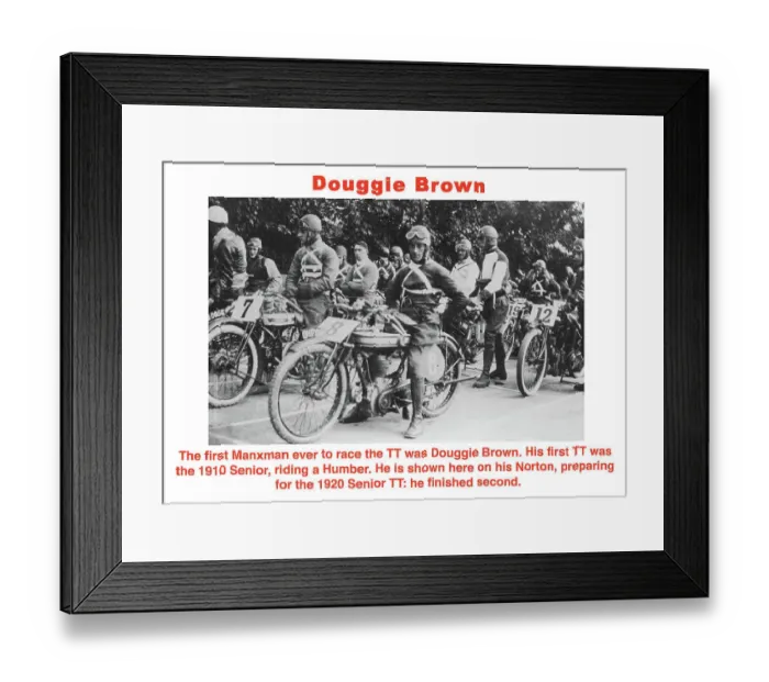 Framed Print : Douggie Brown Norton 1920 Senior TT Framed Print : Douggie Brown Norton 1920 Senior TT
