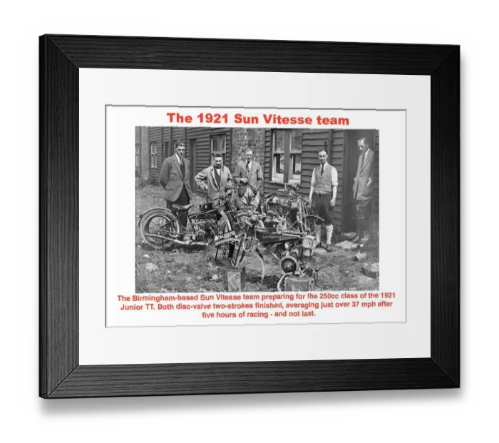 Framed Print : EX 1921 Sun Vitesse team Framed Print : EX 1921 Sun Vitesse team