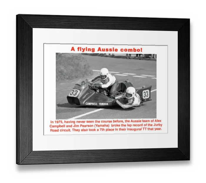 Framed Print : Alex Campbell Jim Pearson Yamaha 1975 Andreas Road Framed Print : Alex Campbell Jim Pearson Yamaha 1975 Andreas Road