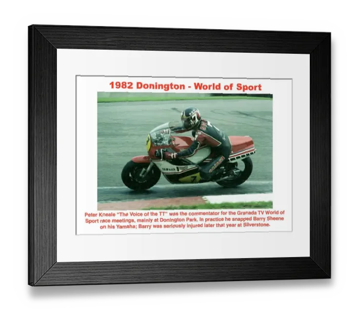 Framed Print : EX 1982 Sheene Donington Framed Print : EX 1982 Sheene Donington