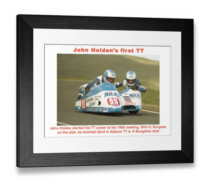 Framed Print : John Holden David Burgess Yamaha 1988 Sidecar TT Framed Print : John Holden David Burgess Yamaha 1988 Sidecar TT