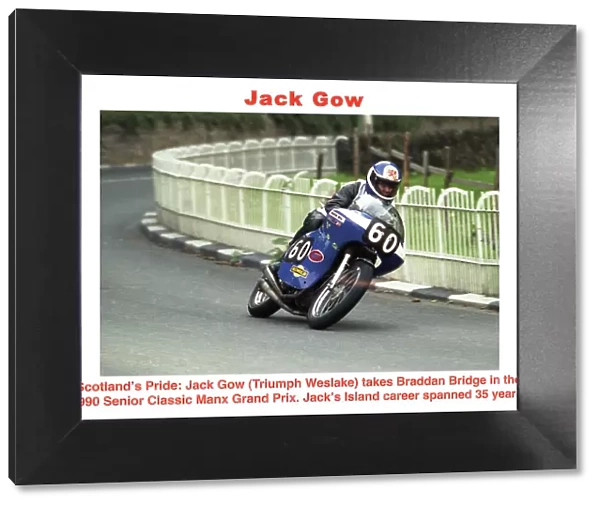 Jack Gow Triumph Weslake 1990 Senior Classic Manx Grand Prix