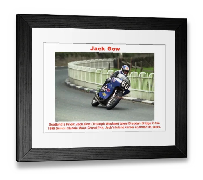 Framed Print : Jack Gow Triumph Weslake 1990 Senior Classic Manx Grand Prix Framed Print : Jack Gow Triumph Weslake 1990 Senior Classic Manx Grand Prix
