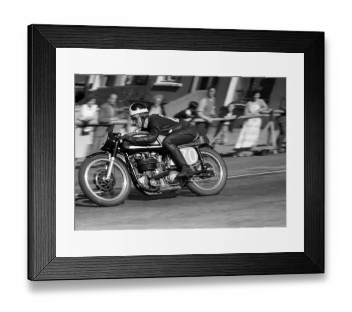 Framed Print : Ken Patrick Norton 1957 Junior Manx Grand Prix Framed Print : Ken Patrick Norton 1957 Junior Manx Grand Prix