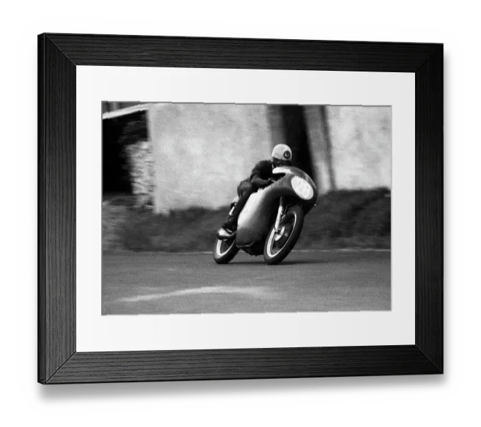 Framed Print : Derek Pilling AJS 1962 Junior Manx Grand Prix Framed Print : Derek Pilling AJS 1962 Junior Manx Grand Prix