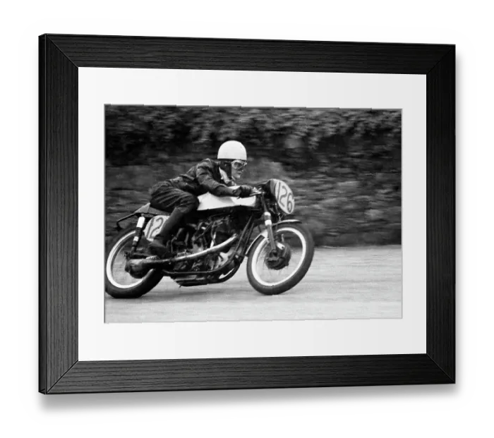 Framed Print : Gordon Penson FBS 1958 Junior Manx Grand Prix Framed Print : Gordon Penson FBS 1958 Junior Manx Grand Prix