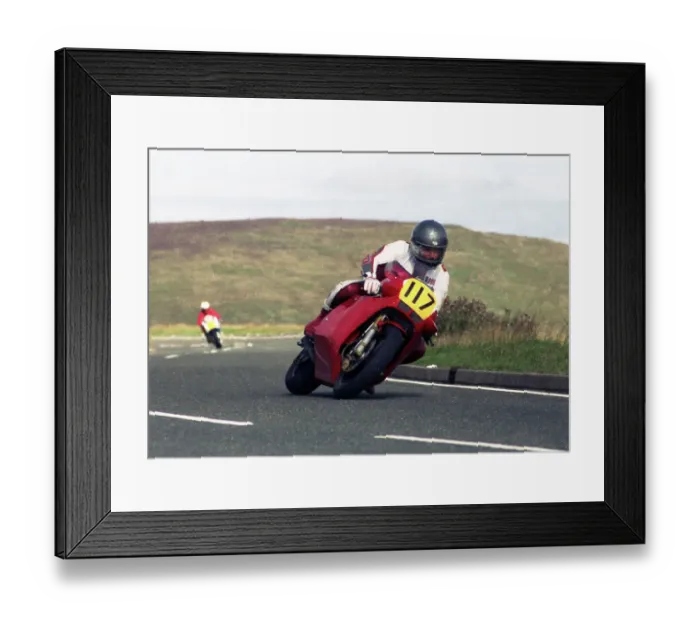Framed Print : Colin Peters Kawasaki 1989 Senior Manx Grand Prix Framed Print : Colin Peters Kawasaki 1989 Senior Manx Grand Prix