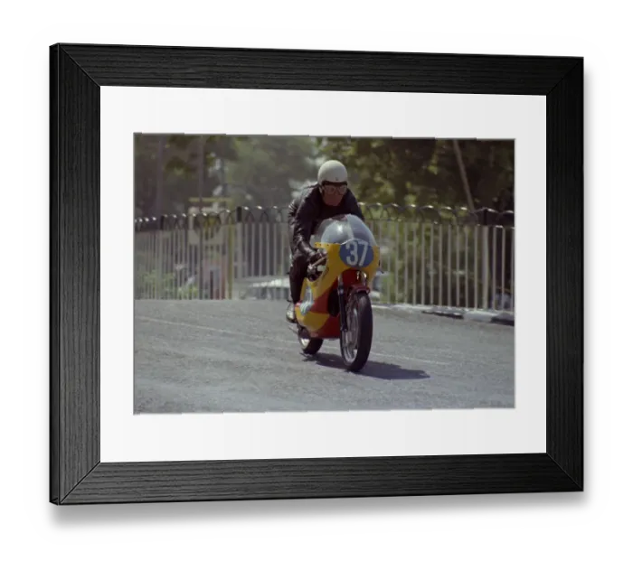 Framed Print : Andy Manship Padgett Yamaha Practice For The 1970 Junior TT. He Non-started The Race Framed Print : Andy Manship Padgett Yamaha Practice For The 1970 Junior TT. He Non-started The Race