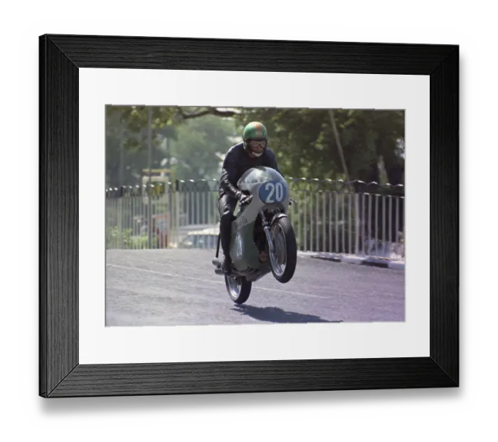 Framed Print : Kel Carruthers Benelli) At Ballaugh Bridge 1970 Junior TT Framed Print : Kel Carruthers Benelli) At Ballaugh Bridge 1970 Junior TT