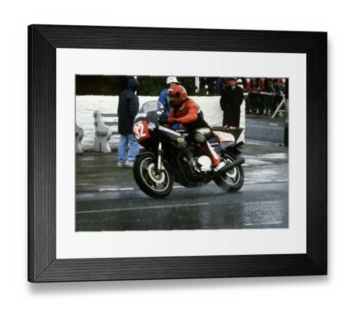 Framed Print : Andy Jessopp Laverda. At Ramsey 1985 Production TT Framed Print : Andy Jessopp Laverda. At Ramsey 1985 Production TT
