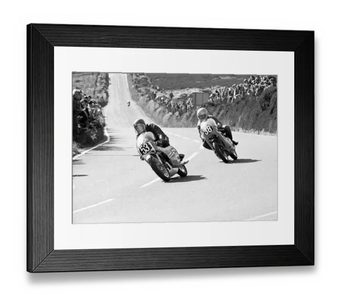 Framed Print : Ken Vogl Yamaha Steve Manship Ducati 1975 Production TT Framed Print : Ken Vogl Yamaha Steve Manship Ducati 1975 Production TT