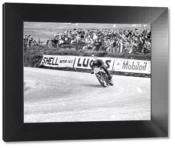 Bill Lomas (Velocette) at Creg ny Baa, 1951 Junior TT