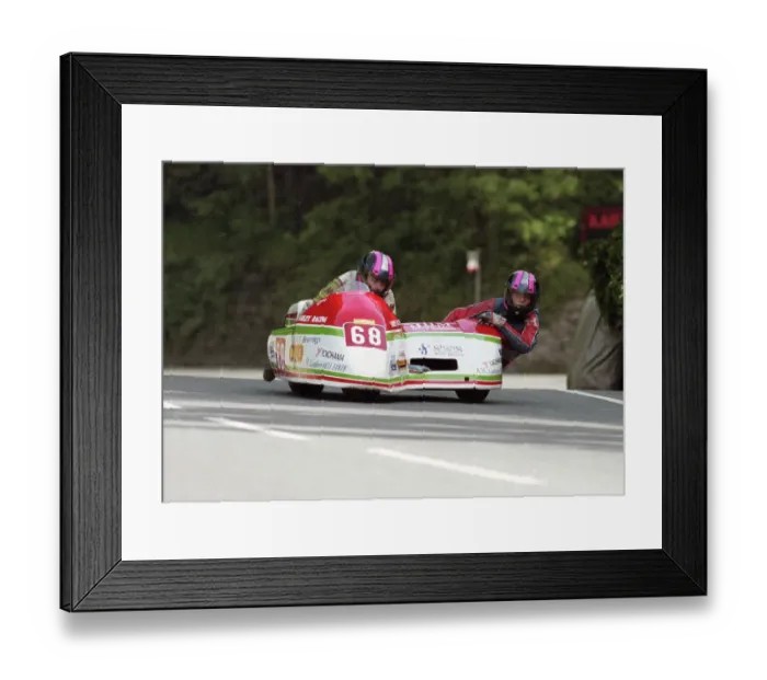 Framed Print : Greg Lambert & Carl Kirwin (Shelbourne Yamaha) at Union Mills, 1993 Sidecar TT Framed Print : Greg Lambert & Carl Kirwin (Shelbourne Yamaha) at Union Mills, 1993 Sidecar TT
