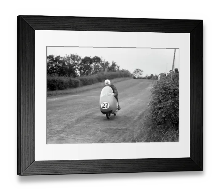 Framed Print : Keith Bryen (Guzzi) 1957 Junior Ulster Grand Prix Framed Print : Keith Bryen (Guzzi) 1957 Junior Ulster Grand Prix