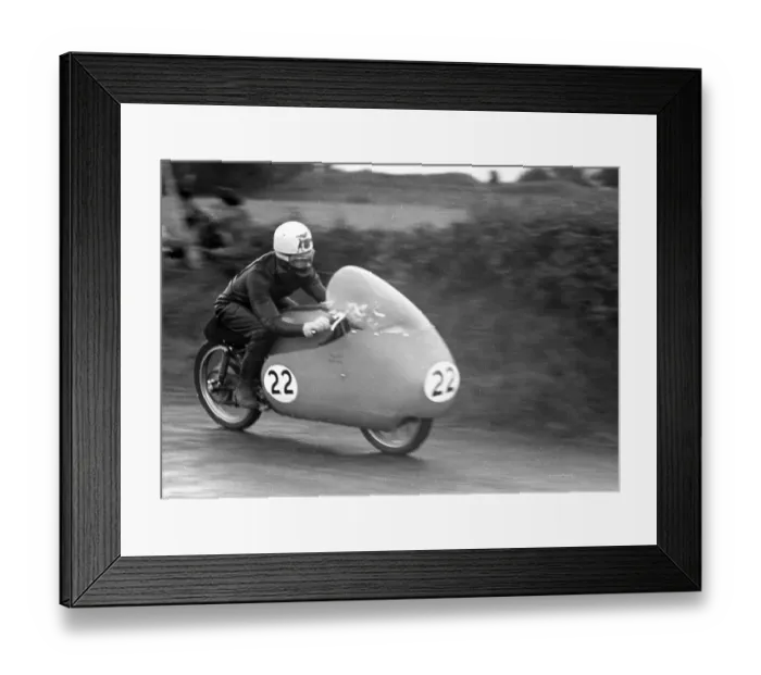 Framed Print : Keith Bryen. Guzzi 1957 Junior Ulster Grand Prix Framed Print : Keith Bryen. Guzzi 1957 Junior Ulster Grand Prix