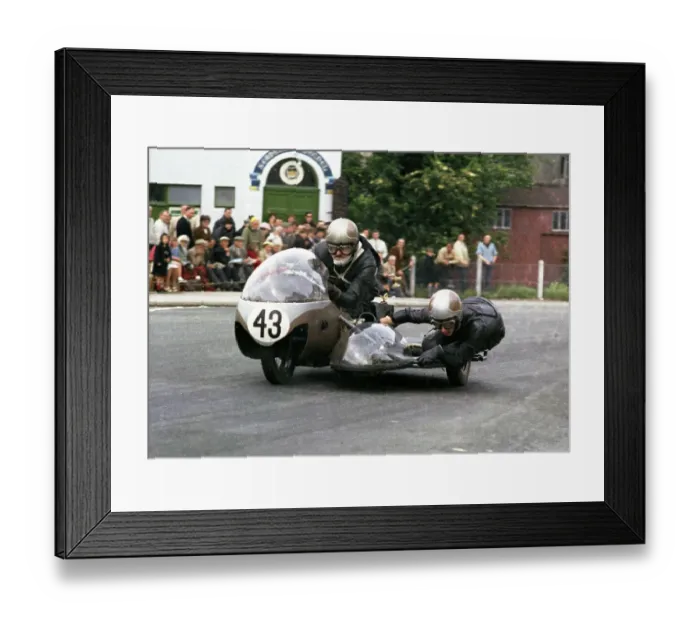Framed Print : Arnold Digby J B Jackson Triumph 1965 Sidecar TT Framed Print : Arnold Digby J B Jackson Triumph 1965 Sidecar TT