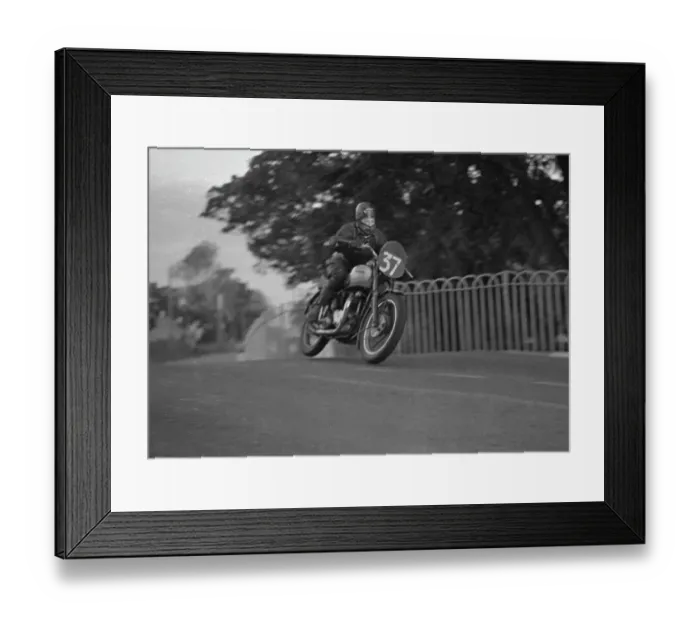 Framed Print : John R Burrows Triumph 1949 Senior Clubman TT Practice Framed Print : John R Burrows Triumph 1949 Senior Clubman TT Practice