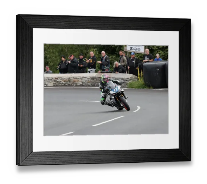 Framed Print : David Brook Aprilia 2022 Junior Manx Grand Prix Framed Print : David Brook Aprilia 2022 Junior Manx Grand Prix