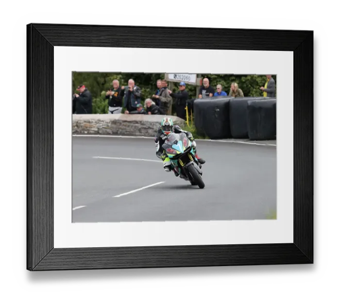 Framed Print : Michael Rees Kawasaki 2022 Junior Manx Grand Prix Framed Print : Michael Rees Kawasaki 2022 Junior Manx Grand Prix