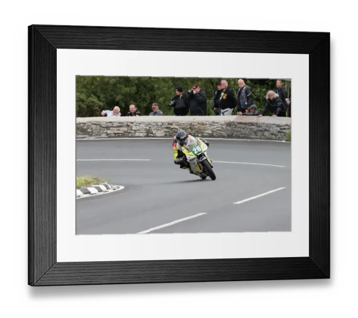 Framed Print : Andrew Jackson Yamaha 2022 Lightweight Manx Grand Prix