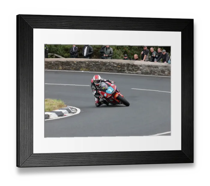 Framed Print : Chris Moore Kawasaki 2022 Junior Manx Grand Prix Framed Print : Chris Moore Kawasaki 2022 Junior Manx Grand Prix