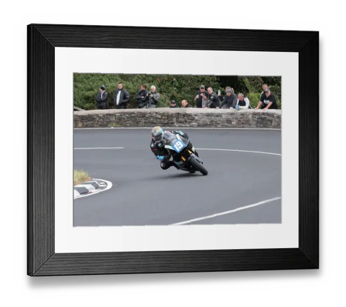 Framed Print : Jack Fowler Kawasaki 2022 Junior Manx Grand Prix Framed Print : Jack Fowler Kawasaki 2022 Junior Manx Grand Prix