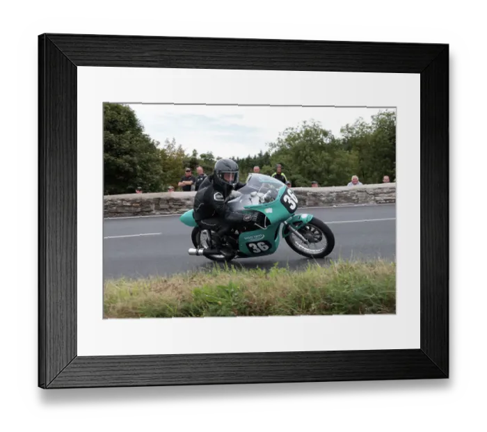 Framed Print : Geoff Bates Honda 2022 Senior Classic Manx Grand Prix Framed Print : Geoff Bates Honda 2022 Senior Classic Manx Grand Prix